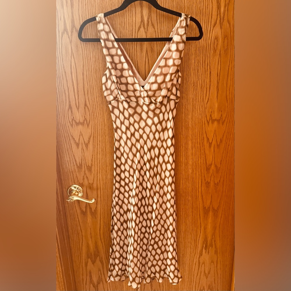 BCBGMaxAzria Tan and Black Dress